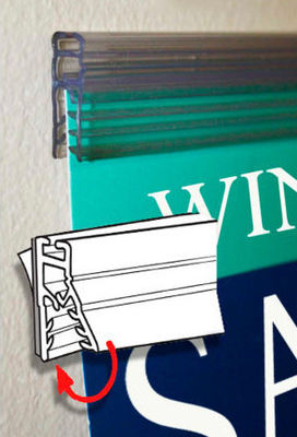 دستگاه اکستروژن خط اکستروژن پروفیل PVC نگهدارنده علامت بنر نمایش POP